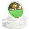 TITE Sottovaso per Piante, Pesante, Grande, Resistente, in plastica, per Interni ed Esterni, sottovaso per Piante (Trasparente, 25,4 cm)