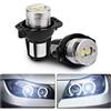 Riloer Angel Eyes Light Car LED Lampadine Halo Ring Marker,Fari Halo Xenon Bianco 6000K, 2 Pezzi Angel Eyes Fendinebbia Rotondi Compatibili con BMW Serie 3,63117161444