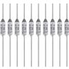 ALLECIN 10 Pezzi Fusibile Termico 99 Gradi Celsius 10A 250V AEC99E 99℃ Fusibili Termici Disgiuntori