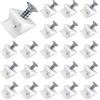 Xingrun Rinforzo Cassetti 100 Pezzi Pannello Posteriore Connettore Supporto per Ripiano, Cunei in Plastica con Viti per Riparare e Rinforzare il Fondo del Cassetto Cedevole