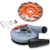 FANZTOOL Cuffia Aspirazione per Smerigliatrice Angolare 125 mm - Qualità PRO - Spazzole Sostituibili - 99% Universale - Anello Rinforzato - Adattatore M14