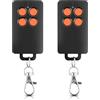 APKLVSR Remplacement pour SCS Sentinel AAM0121 - Télécommande de Portail 4 Canaux à Code Tournant, 433 MHz, Portée 50 m, Sécurité Renforcée, Compatible Motorisations Portail (arancione, 2 pièces)