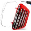 BSTDAYEVER Estrattore Viti Danneggiate Serie di Estrattori Conici Estrattori Viti Danneggiate 5pcs Estrattore Vita Spanate Sinistra Estrattores Vita Acciaio Professionale per Tubi Danneggiati Bulloni