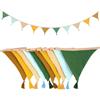 Alaoo Bandierine Colorate, 1PCS Bandierine per Cameretta dei Bambini con Nappe, Feste Striscione Bandiere Decorazioni, per Compleanno,Festa Nozze,Interne Esterna Decorazione(Giallo Brunastro)