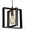 HTsilphelene lampadari da cucina, lampadario della tavola da pranzo, lampadari da cucina per la sala da pranzo il salone, corridoio del foyer, struttura di legno. (Nero,1 luci)
