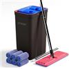 JOYMOOP Secchio con Strizzatore, Mop Lavapavimenti, 6 Panni Microfibra