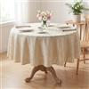Artoid Mode Tovaglia rettangolare in cotone e lino, 140 cm, stile rustico, lavabile, per cucina, vacanze, feste, decorazione