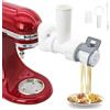 PQPO Accessorio per la Pasta Compatibile con L'Impastatrice Kitchen Aid, 6 Forme di Pasta, 6 In 1 Accessori per la Produzione di Tagliatelle