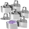 xocome 6 Pezzi Coppapasta Stampo Cuore, Anello per Torte,Stampo per Crostate Inossidabile con Coperchio in Acciaio Inossidabile, Strumento di Pasticceria 8cm di Diametro (Cuore)
