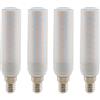 HUAMu Lampadina LED E14 Mais Bulbi 15W, Equivalente 150W alogena, 1500lm, Bianco Caldo 3000K,Senza Sfarfallio, Non Dimmerabile, AC 85-265V, 4 Pezzi