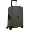 Samsonite S'Cure - Renewed Spinner S, Bagaglio a Mano, S (55 cm), 34 L, Verde (Dark Green)