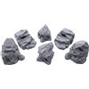 EnderToys Stone Boulder Bundle, Terrain Scenery per Tavolo 28 mm Miniature Wargame, Stampa 3D e verniciabile