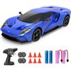 YONCHER Macchina Telecomandata, RC Drift Car per Bambini, Ford GT con licenza ufficiale, 1:24 20KM/H 4WD Macchine Telecomandate, Radiocomandata Auto per Adulta, Blu