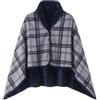 Felpa oversize con cappuccio, in flanella Sherpa, con cappuccio e tasca per adulti e donne, motivo geometrico rosso giapponese e nero, Multicolore 01, taglia unica plus