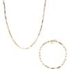 LUUK LIFESTYLE Collane, bracciali e set di gioielli in acciaio inossidabile, design moderno, gioielli per lei, accessori moda per donna e ragazza, stile chic ed elegante, colori oro, argento e rosa