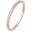 Zakk Eternity Anello da Donna in Argento 925 con cubic zirconia Anelli di fidanzamento promessa di matrimonio 2mm (Oro rosa,63 (20.1))