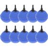 QWORK® Set di 10 aeratori per acquari Sfera 5cm Blu - Pietra ossigenante per laghetto e Acquario