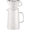 Alessi Slow Coffee KT01S1 - Set per Slow Coffee di Design, Composto da Caraffa, Portafiltro e Filtro in Rete, in Acciaio Inossidabile 18/10