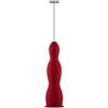 Alessi Pulcina MDL11 R Frullino Montalatte di Design, in Resina Termoplastica, Frusta in Acciaio e Batteria Ricaricabile, Rosso
