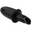 Fackelmann Specter 49767 - Versatore per vino, olio, tappo per bottiglia, nero opaco, plastica, silicone, 8,5 cm