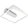 BRILONER - Plafonnier LED Frame, plafonnier LED blanc chaud, lampe 12W, lampe de salon, lampe de chambre, 320x300x50 mm (LxLxH)