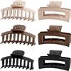 Lolalet 6 Pezzi Mollettone Capelli Donna Grandi, Pinza per Capelli, Ciappo per Capelli Antiscivolo Resistenti per Donne Ragazze -Stile E