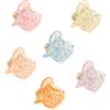 Miss-shop Mini Clip per Capelli,Piccoli Mollettoni Capelli 24 Pack Mollette en Plastica Mollettoni Orchidea Pinze per Artigli per Ragazze e Donne (Multicolore)