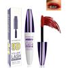 Lestpola Mascara Sollevamento Telescopico Rosso 5D per Ciglia, Mascara Colorato Impermeabile a Lunga Durata, Verde, Resistente, A Prova di Sbavature, Volumi