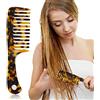 EQLEF Pettine Denti Larghi, Pettine per Capelli a Denti Larghi per Capelli Asciutti Bagnati Pettine per Capelli Ricci Lisci Shampoo Pettine Doccia per Ragazze e Donne