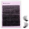 WENDY LASHES Ciuffetti Ciglia Finte C-Curl B Extension Ciglia Individuali Naturali 10-18mm Mixed Soft Cluster lashes Riusabile DIY Lash Extension a Casa(FKDP-lash-B-C-1018)