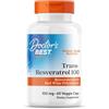 Doctor's Best, Trans-Resveratrolo 100 con ResVinol, 100mg, 60 Capsule vegane, Testato in Laboratorio, Senza Glutine, Senza Soia, Vegetariano