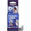 Pluggerz Enjoy Sleep - Tappi per le Orecchie in Silicone con Filtro, 21-29 dB di Riduzione del Rumore, Protezione Acustica Universale per Dormire, Viaggiare, 1 Paio