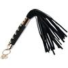 XIAZIGLOVE Frustino Bondage, Frustino Cuoio Frusta Giochi di Ruolo, Frusta in Pelle Nera per Sesso, Giocattolo Coppia Plug Whip per SM e Bondage nei Giochi Erotiici Coppie