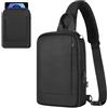 MoKo Borsa a Tracolla per Tablet da 9-11 Pollici con Foro per Auricolari, Compatibile con iPad A16 2025/Pro 11, iPad 10/Air 5/4 10,9, i-Pad 9/8 10,2, Galaxy Tab S8/S9 11, Custodia con Tasche, Nero