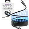 Statik MagStack - Cavo di ricarica USB C Pro, cavo magnetico organizzato senza ingombri, trasferimento dati di ricarica rapida da 100 W, cavo di ricarica magnetico da C a C, 1 m