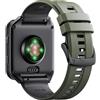 NotoCity Cinturino in Silicone per Garmin Venu X1 - Cinturino di Ricambio Confortevole e Ipoallergenico, Compatibile con Luminox 3500, 3800, 6500, 3505, 3601, 6256 Serie(24 mm, Verde Mimetico-Grigio Grafite)