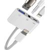 HOYULLI Adattatore da Lightning a USB da 3,5 mm (3 in 1) OTG 3.0 per iPhone14 13 Pro per Apple MFi Certified Charge Connettore Audio Aux Cavo di ricarica Headphone Jack Connector per fotocamera digitale iPad