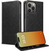 MOJIA Cover per Motorola Moto G06 / G06 Power, [Forte Chiusura Magnetica] Case Portafoglio in Pelle PU Premium, Custodia a Libro per Telefono con Porta Carte. Nero
