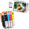 Starlet24 4x 364XL Cartucce Compatibili con HP 364 364 XL per HP Photosmart 5520 5510 5520 5524, Deskjet 3520, Officejet 4622 4622 6520 5515 7520