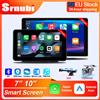 Srnubi Universale 7 "10" pollici Carplay senza fili per auto e Android Navigazione automatica Retrovisore FM AUX Touch screen multimediale portatile