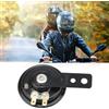 Comioke Clacson Moto 12V, Clacson Universale 12V, Impermeabile Nero Elettrico Clacson, Trombe Auto per Moto, Veicolo, Auto, Camion, Scooter, Scooter, ATV, in Metallo Rivestito, 105 db, Impermeabile