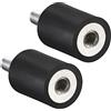 QUARKZMAN M5 Filettatura Maschio Femmina Gomma Supporti x 2pz Gomma Anti Vibrazione Isolatore Montaggio per Generatore, Compressore, [Nero, Argento Tono]