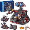 VEPOWER Tecnologia Robot per bambini, giocattolo da costruzione, 4 in 1, app e telecomando da parete, robotic/tecnica/carro armato, giocattolo creativo, regalo per bambini dai 6 ai 12 + ragazzi e