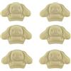 EQLEF Solette Scarpe Bambini, 4 Coppie Adesivi a Tacco Pad Carino e Morbido Troppo Grande Scarpe Autoadesive Tacco Inserti per Prevenire lo Sfregamento e lo Scorrimento (Nero, Una dimensione)