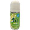 Fa 6 x Fa Deo Roll-on da donna Caribbean Lemon - 50 ml - Bottiglia di vetro