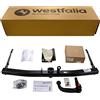 Westfalia Gancio Traino Rimovibile per VW Tiguan 1, 09/2007-03/2016, Viene Con un Westfalia Kit Cablaggio a 13 Pin