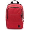 Invicta Zaino Ufficio Biz L, Rosso, Porta Pc Fino a 15, 6'', a dattatore USB, Lavoro, Ufficio, Viaggi, Tempo libero, Per ragazzi e adulti