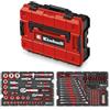 Einhell Accessories Originale Einhell Valigetta Attrezzi Meccanica E-Case 201 pz (Multifunzione, Set Bit, Bussole, Cricchetti, Chiavi, Sistema E-Case)