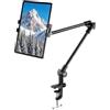KDD Supporto per Tablet con Supporto per Treppiede Ipad Telefono A 360°, Supporto per Videocamera Proiettore Webcam A Braccio Lungo Da 27 Pollici Scrivania, Adatto per 4,7-13 iPad Pro, Galaxy, iphone