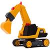 CATtoysOfficial | Excavadora Power Switch Crew | Giocattolo da Costruzione per Bambini con Tre Teste di Attrezzi Intercambiabili, Suoni Idraulici Realistici, Luci, Braccio di Escavazione Mobile
